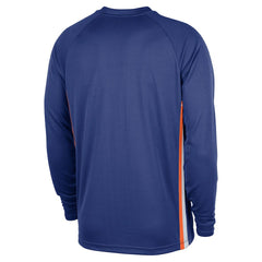 Nike - New York Knicks 2025/26 Authentic Pre-Game Legend Dri-FIT Long Sleeve Shooting Shirt - Blue