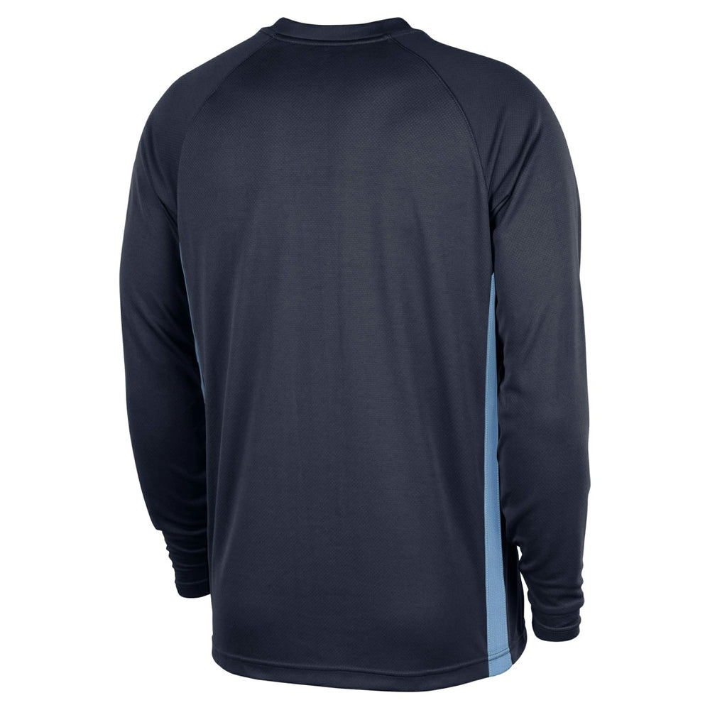 Nike - Memphis Grizzlies 2025/26 Authentic Pre-Game Legend Dri-FIT Long Sleeve Shooting Shirt - Navy