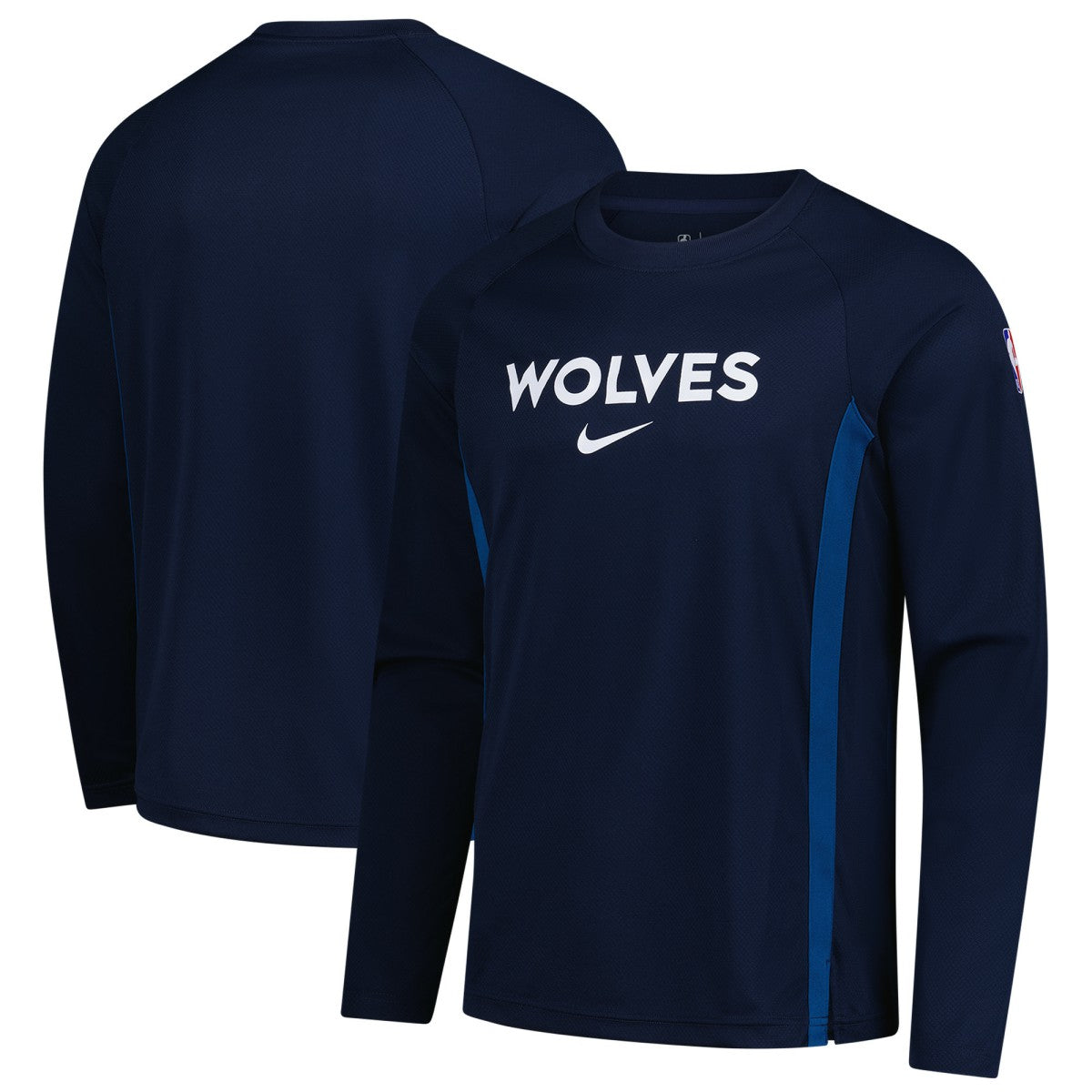 Nike - Minnesota Timberwolves 2025/26 Authentic Pre-Game Legend Dri-FIT Long Sleeve Shooting Shirt - Navy