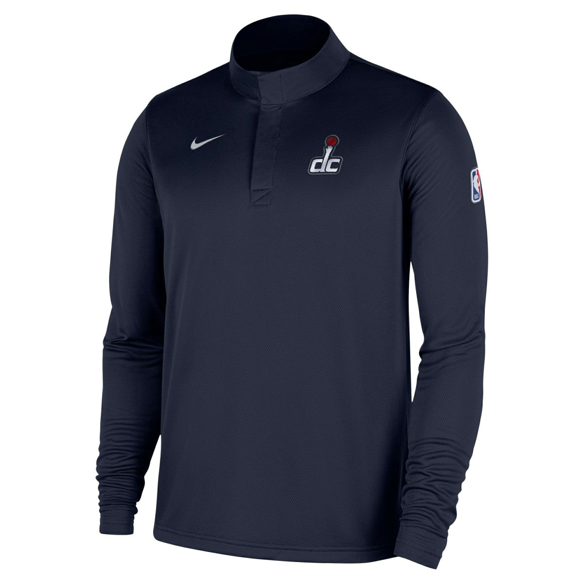 Nike - Washington Wizards 2025/26 Authentic Coaches Quarter-Zip Dri-Fit Top - Navy