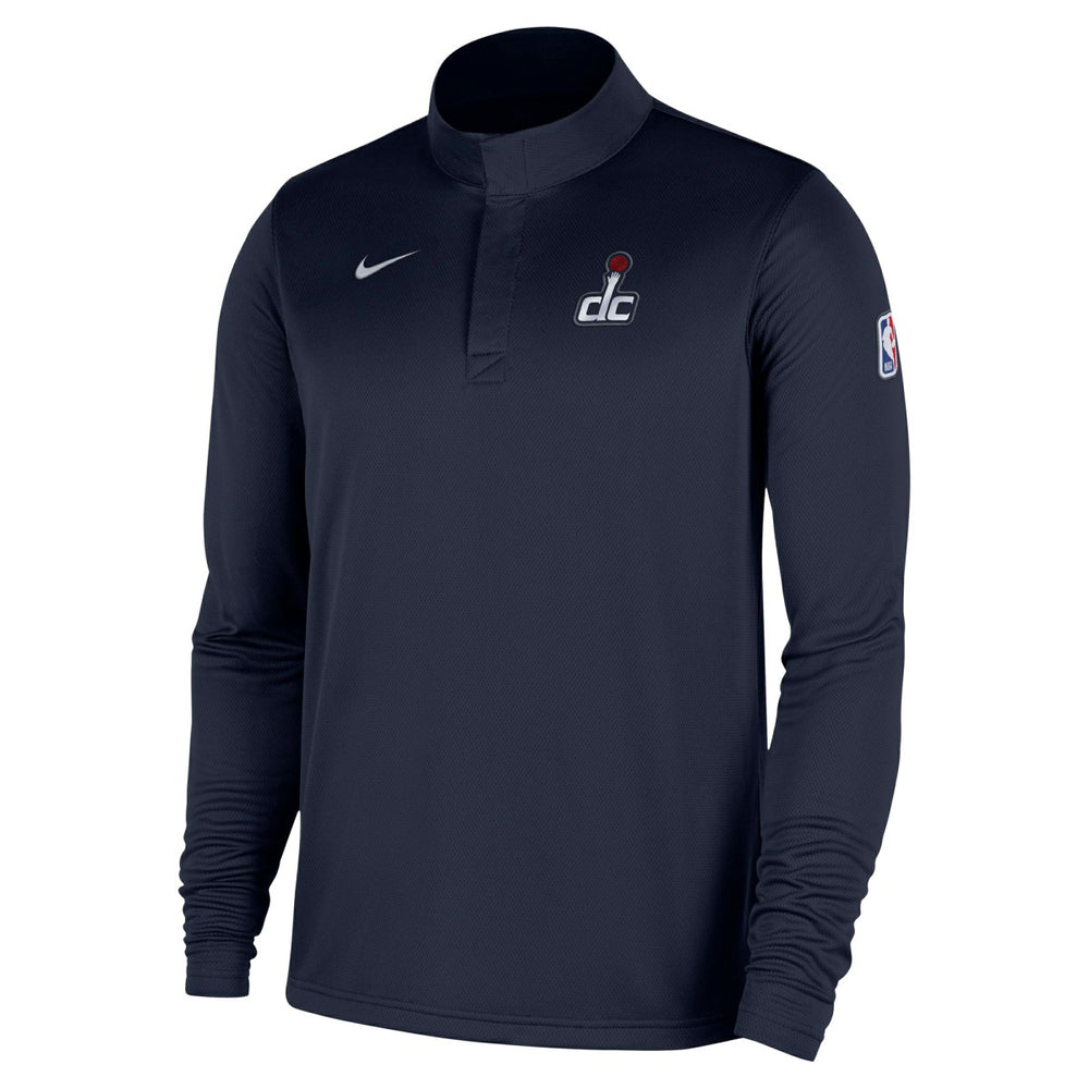 Nike - Washington Wizards 2025/26 Authentic Coaches Quarter-Zip Dri-Fit Top - Navy