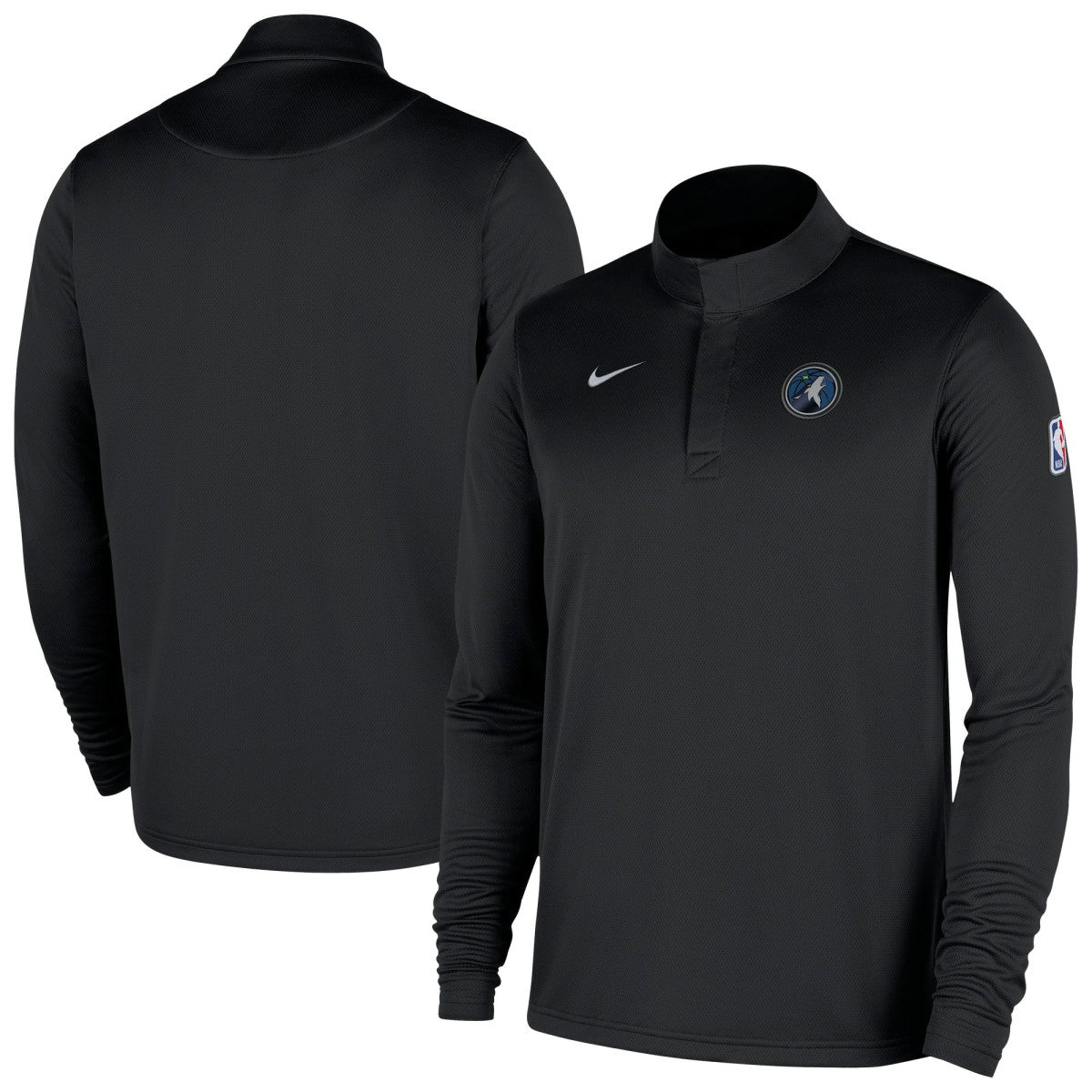 Nike - Minnesota Timberwolves 2025/26 Authentic Coaches Quarter-Zip Dri-Fit Top - Black