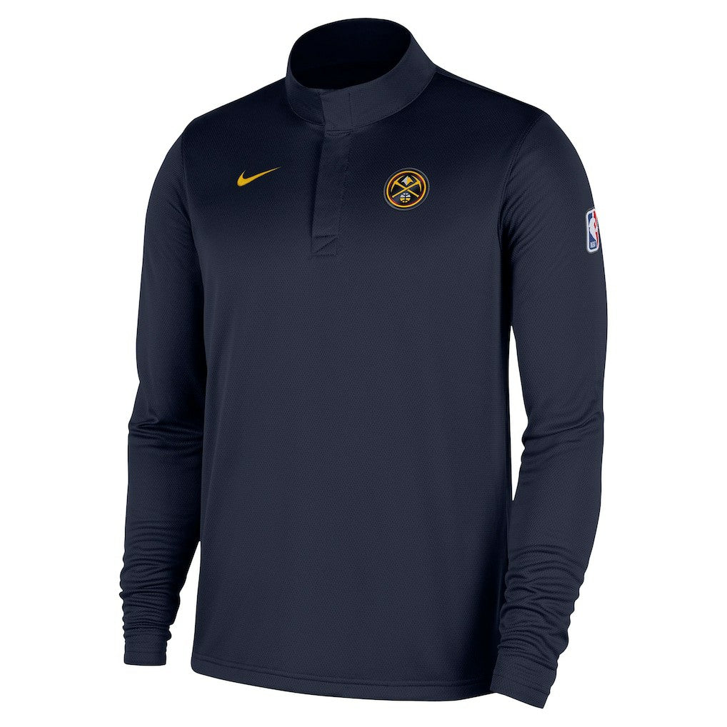 Nike - Denver Nuggets 2025/26 Authentic Coaches Quarter-Zip Dri-Fit Top - Navy