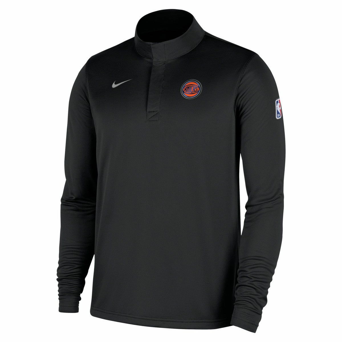 Nike - New York Knicks 2025/26 Authentic Coaches Quarter-Zip Dri-Fit Top - Black