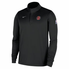 Nike - New York Knicks 2025/26 Authentic Coaches Quarter-Zip Dri-Fit Top - Black