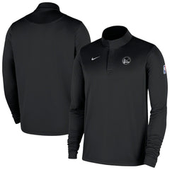 Nike - Golden State Warriors 2025/26 Authentic Coaches Quarter-Zip Dri-Fit Top - Black