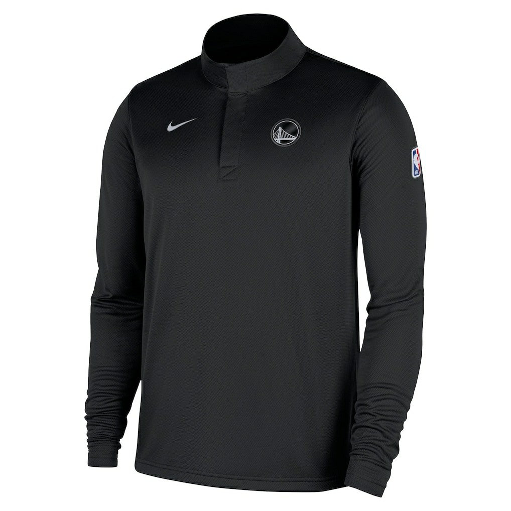 Nike - Golden State Warriors 2025/26 Authentic Coaches Quarter-Zip Dri-Fit Top - Black