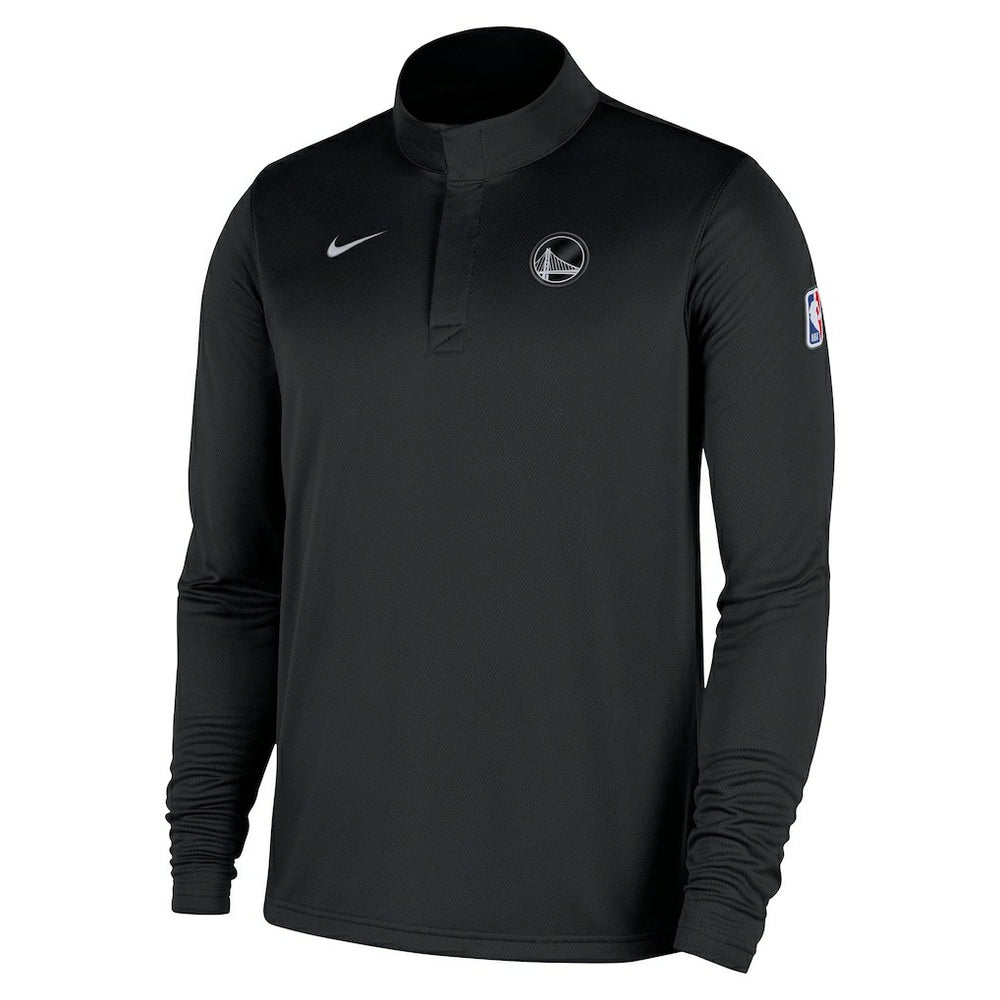 Nike - Golden State Warriors 2025/26 Authentic Coaches Quarter-Zip Dri-Fit Top - Black