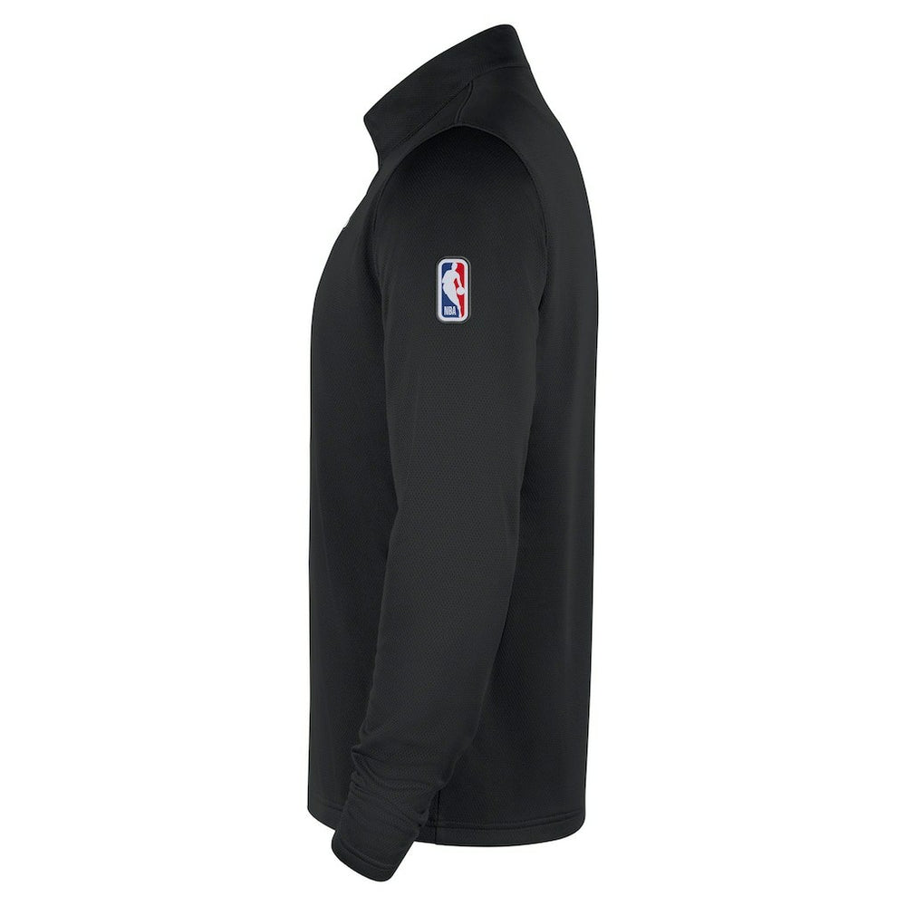 Nike - Philadelphia 76ers 2025/26 Authentic Coaches Quarter-Zip Dri-Fit Top - Black