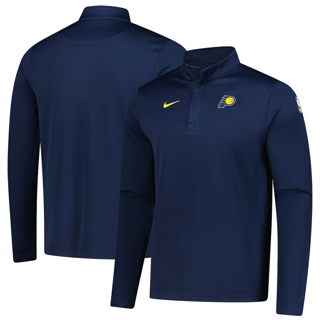 Nike - Indiana Pacers 2025/26 Authentic Coaches Quarter-Zip Dri-Fit Top - Navy