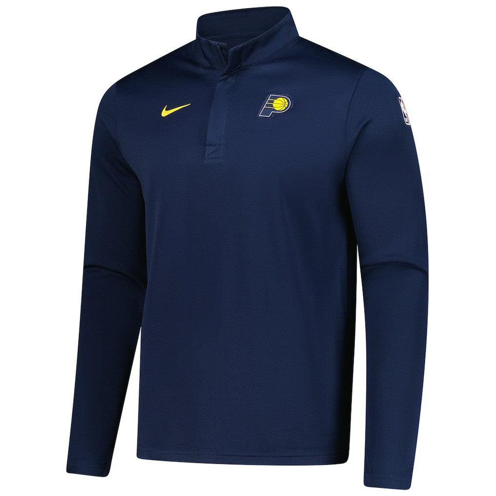 Nike - Indiana Pacers 2025/26 Authentic Coaches Quarter-Zip Dri-Fit Top - Navy