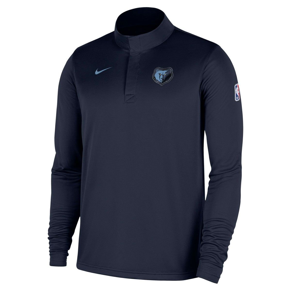 Nike - Memphis Grizzlies 2025/26 Authentic Coaches Quarter-Zip Dri-Fit Top - Navy