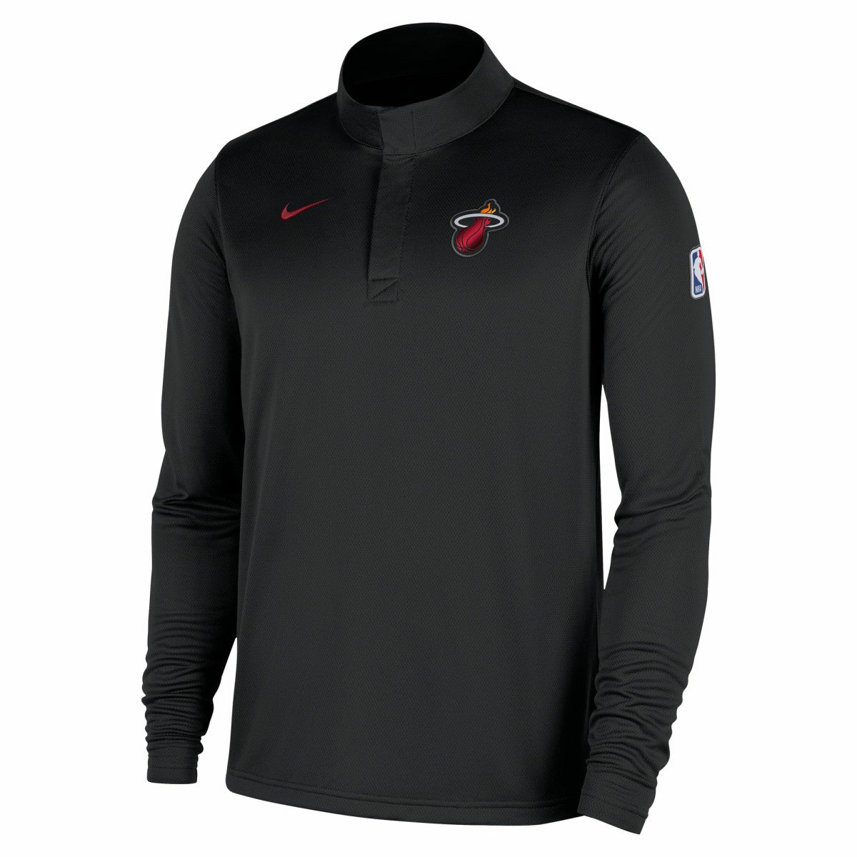 Nike - Miami Heat 2025/26 Authentic Coaches Quarter-Zip Dri-Fit Top - Black