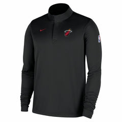 Nike - Miami Heat 2025/26 Authentic Coaches Quarter-Zip Dri-Fit Top - Black