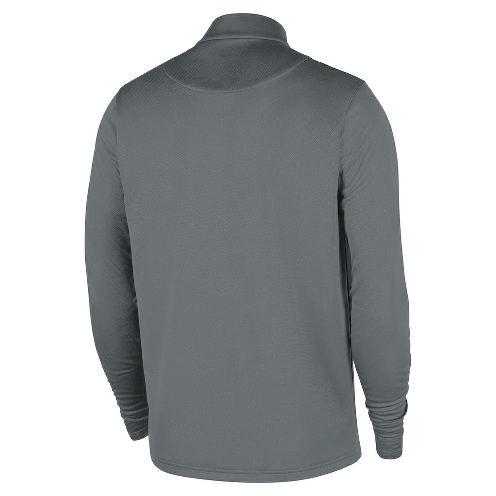 Nike - Brooklyn Nets 2025/26 Authentic Coaches Quarter-Zip Dri-Fit Top - Gray