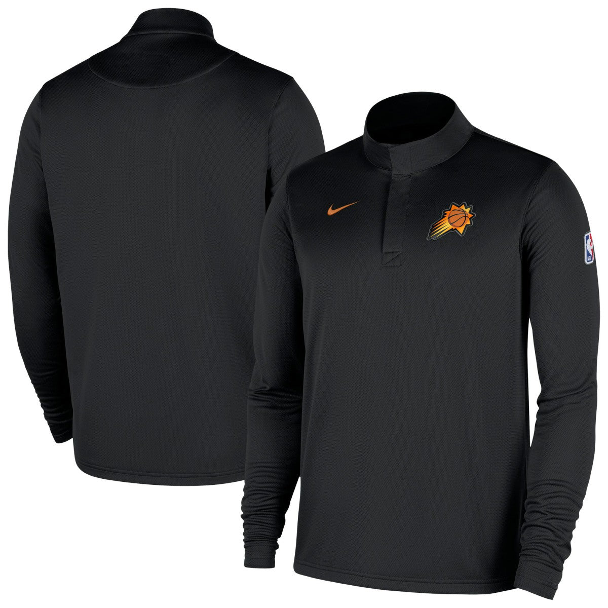 Nike - Phoenix Suns 2025/26 Authentic Coaches Quarter-Zip Dri-Fit Top - Black