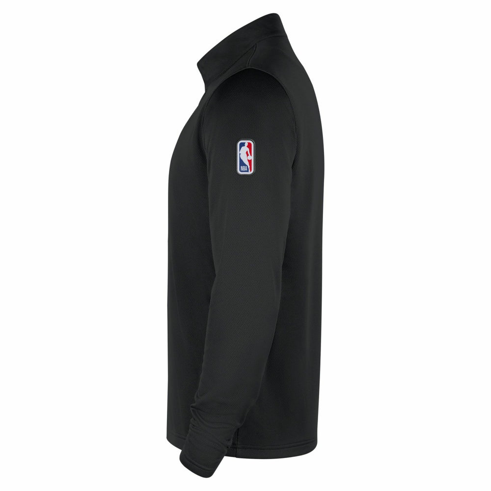 Nike - Milwaukee Bucks 2025/26 Authentic Coaches Quarter-Zip Dri-Fit Top - Black