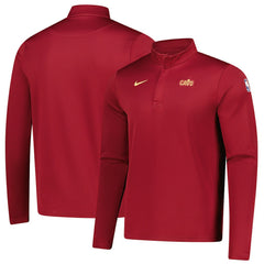 Nike - Cleveland Cavaliers 2025/26 Authentic Coaches Quarter-Zip Dri-Fit Top - Wine