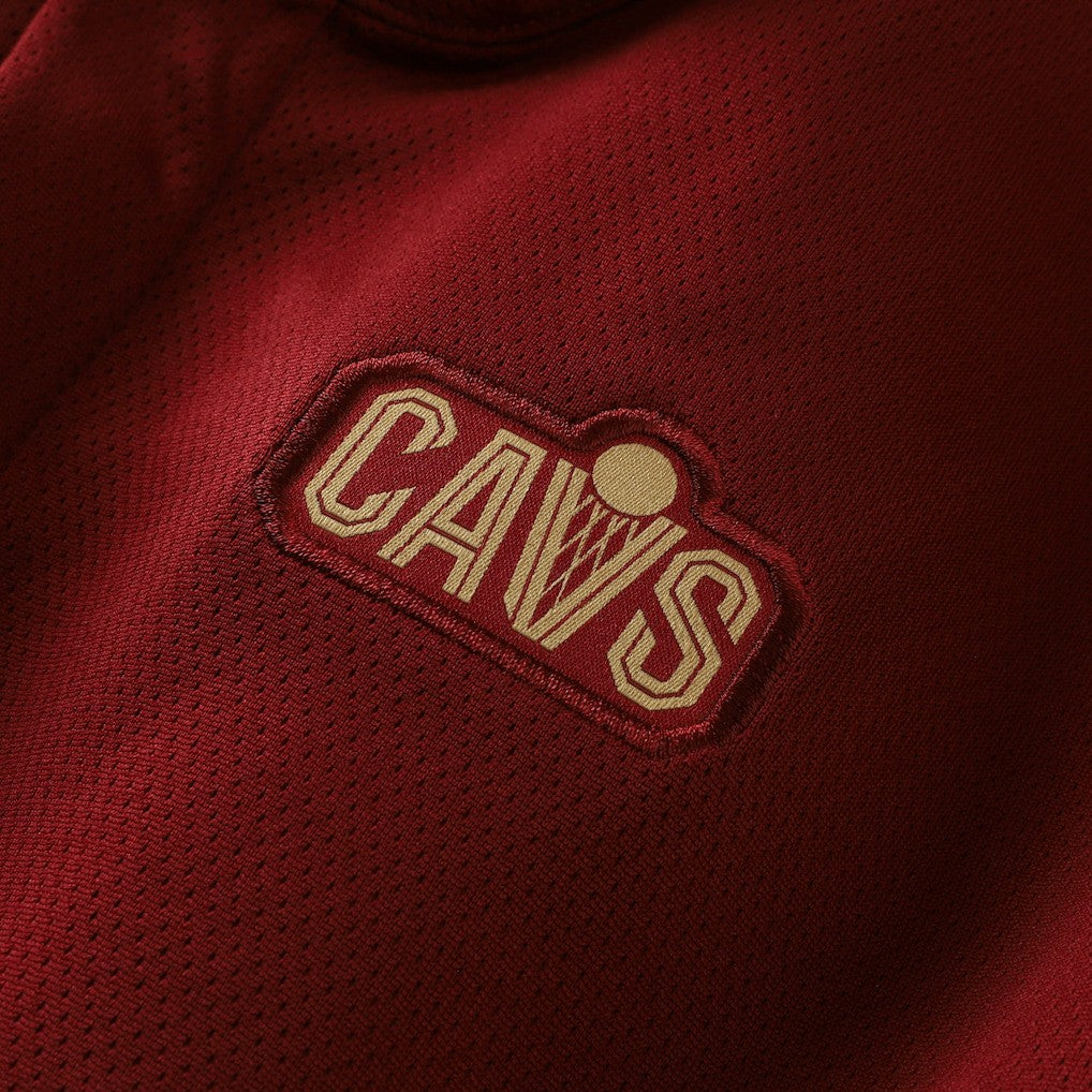 Nike - Cleveland Cavaliers 2025/26 Authentic Coaches Quarter-Zip Dri-Fit Top - Wine