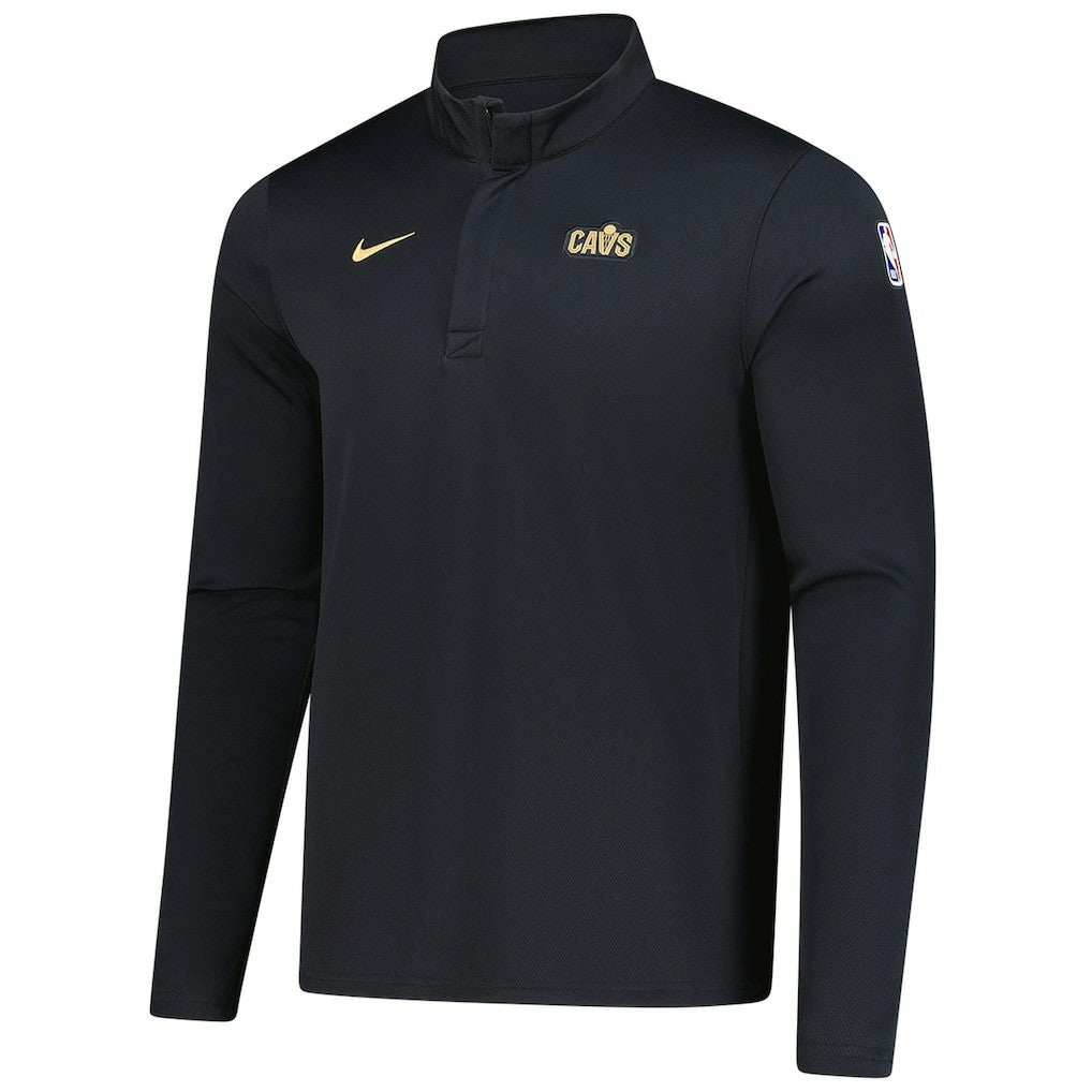 Nike - Cleveland Cavaliers 2025/26 Authentic Coaches Quarter-Zip Dri-Fit Top - Black