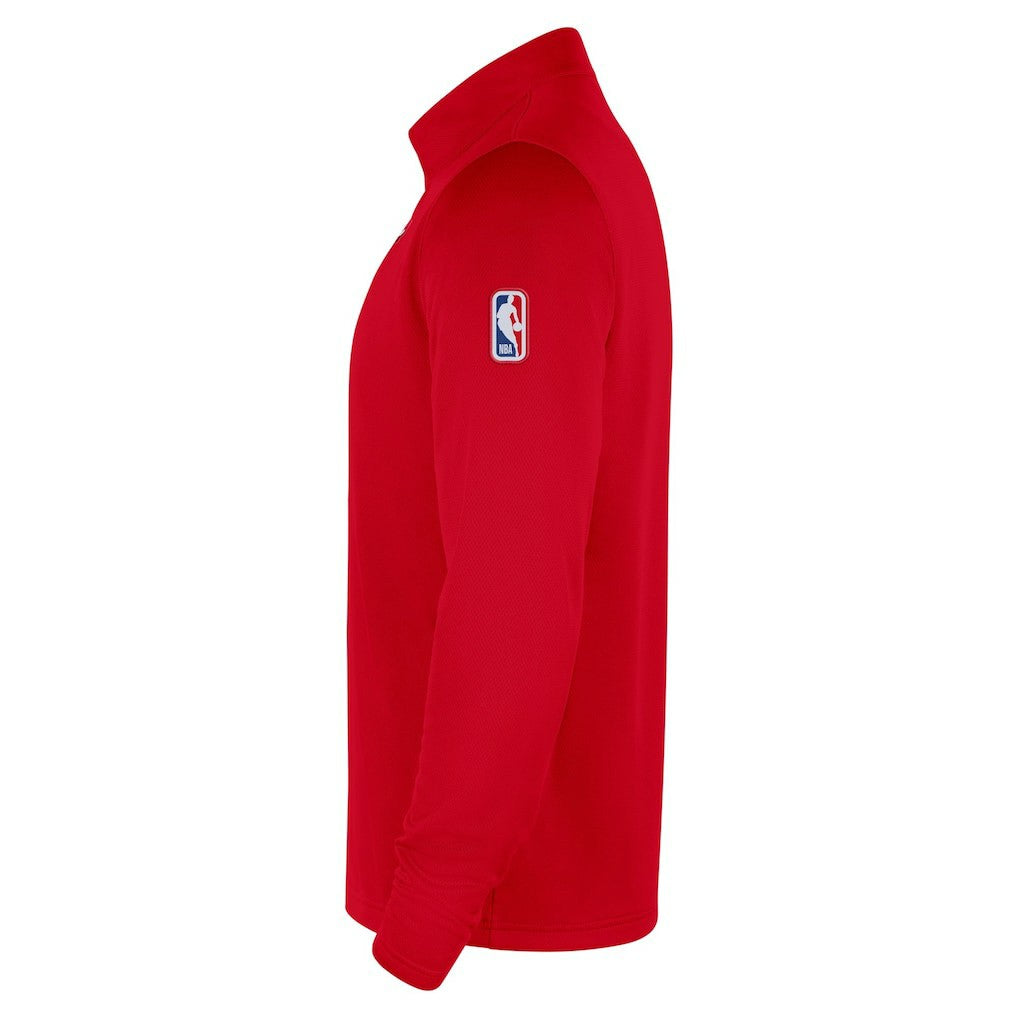 Nike - Chicago Bulls 2025/26 Authentic Coaches Quarter-Zip Dri-Fit Top - Red