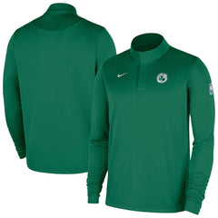 Nike - Boston Celtics 2025/26 Authentic Coaches Quarter-Zip Dri-Fit Top - Kelly Green