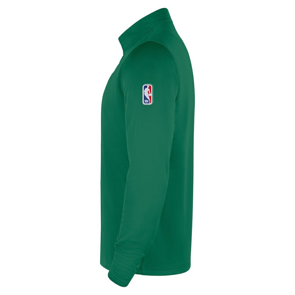 Nike - Boston Celtics 2025/26 Authentic Coaches Quarter-Zip Dri-Fit Top - Kelly Green