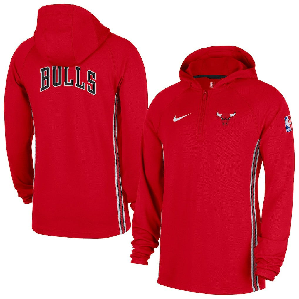 Nike - Chicago Bulls Authentic On Court Zone Quarter-Zip Dri-FIT Hoodie Jacket - Red