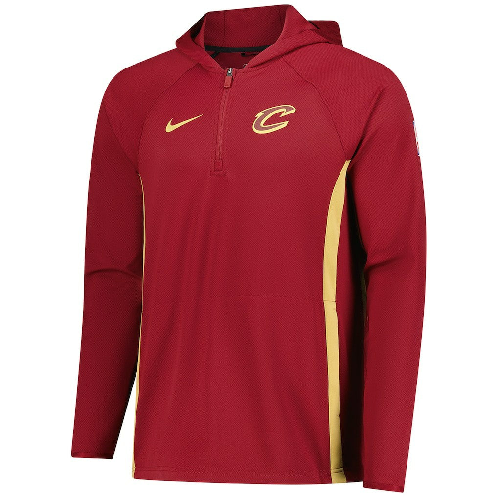 Nike - Cleveland Cavaliers Authentic On Court Zone Quarter-Zip Dri-FIT Hoodie Jacket - Wine