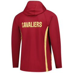 Nike - Cleveland Cavaliers Authentic On Court Zone Quarter-Zip Dri-FIT Hoodie Jacket - Wine