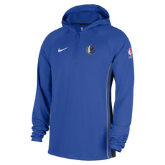 Nike - Dallas Mavericks Authentic On Court Zone Quarter-Zip Dri-FIT Hoodie Jacket - Royal