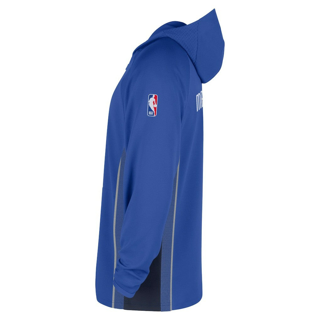 Nike - Dallas Mavericks Authentic On Court Zone Quarter-Zip Dri-FIT Hoodie Jacket - Royal