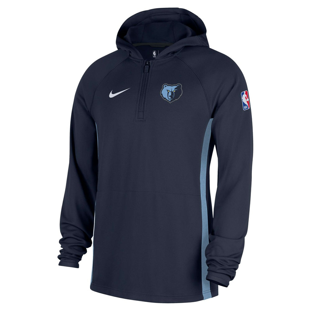 Nike - Memphis Grizzlies Authentic On Court Zone Quarter-Zip Dri-FIT Hoodie Jacket - Navy