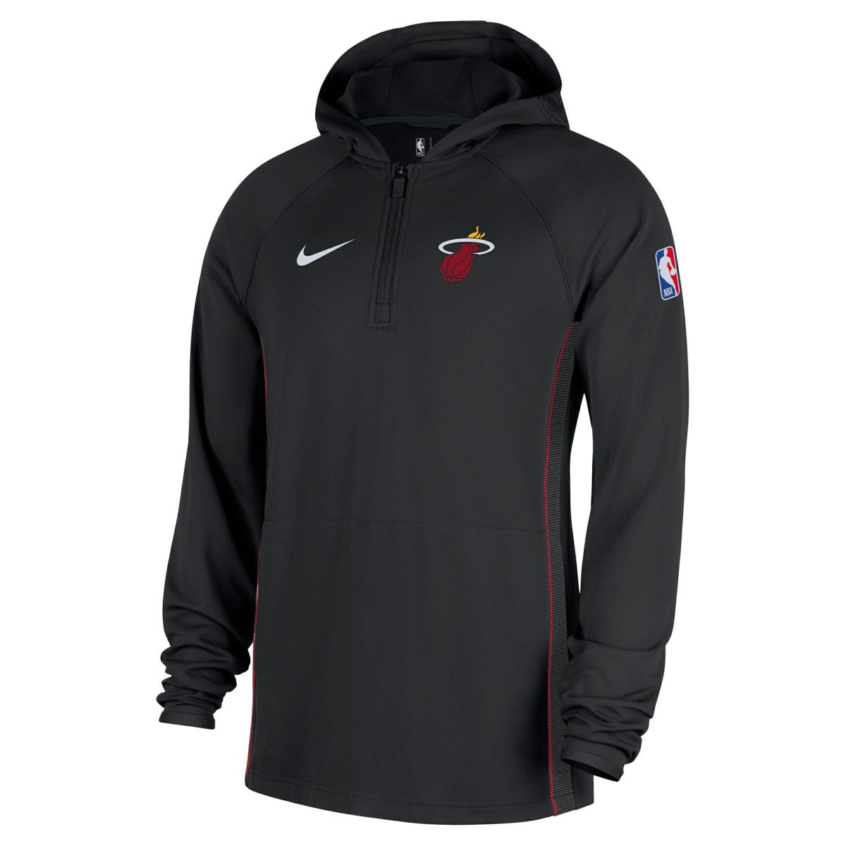 Nike - Miami Heat Authentic On Court Zone Quarter-Zip Dri-FIT Hoodie Jacket - Black