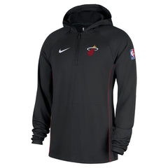 Nike - Miami Heat Authentic On Court Zone Quarter-Zip Dri-FIT Hoodie Jacket - Black