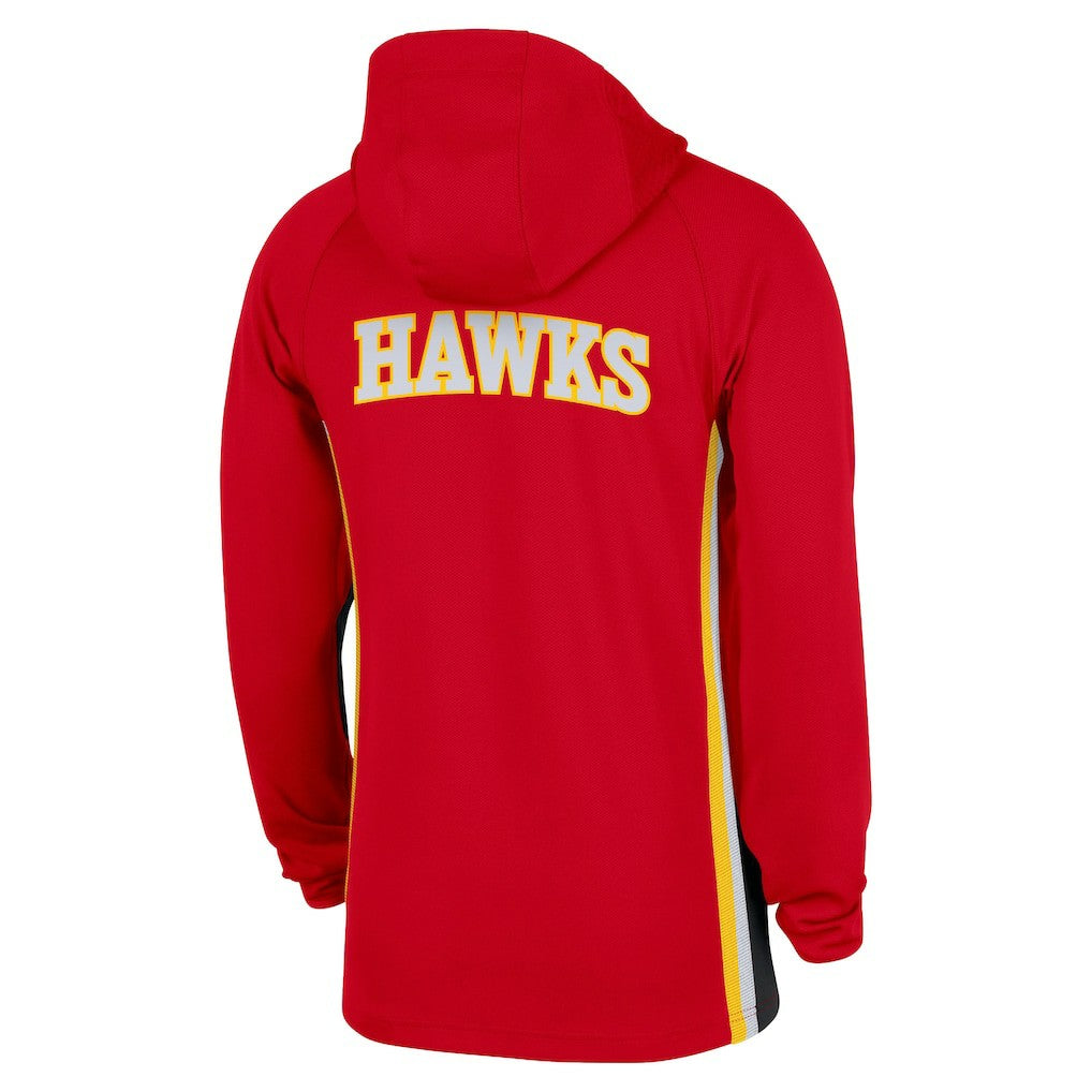 Nike - Atlanta Hawks Authentic On Court Zone Quarter-Zip Dri-FIT Hoodie Jacket - Red