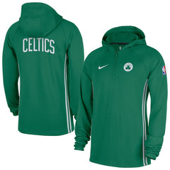Nike - Boston Celtics Authentic On Court Zone Quarter-Zip Dri-FIT Hoodie Jacket - Kelly Green