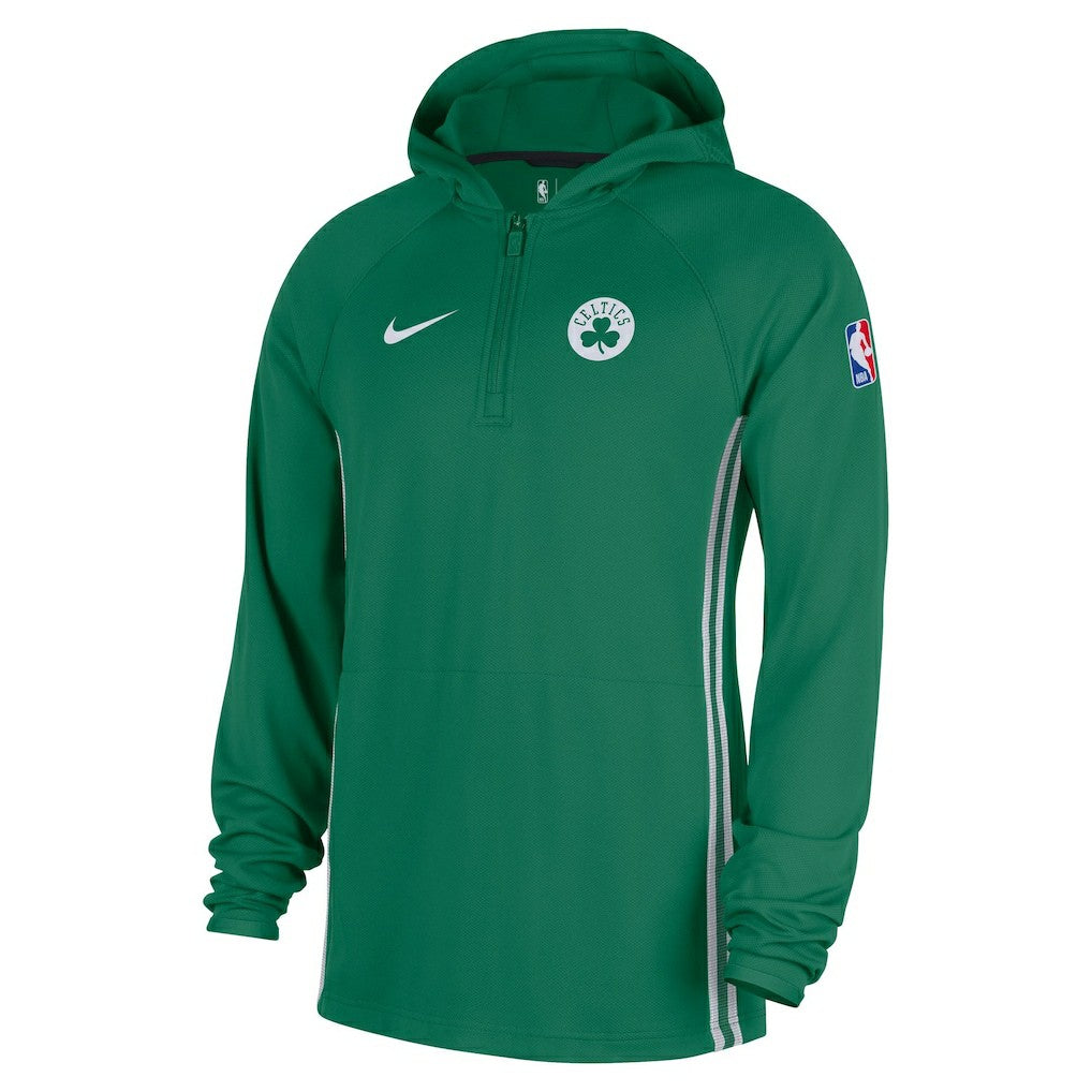 Nike - Boston Celtics Authentic On Court Zone Quarter-Zip Dri-FIT Hoodie Jacket - Kelly Green