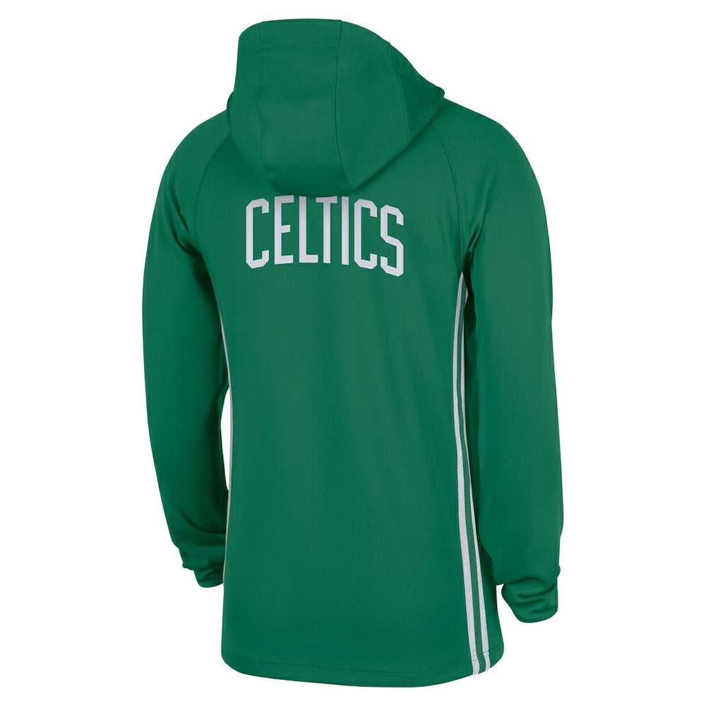 Nike - Boston Celtics Authentic On Court Zone Quarter-Zip Dri-FIT Hoodie Jacket - Kelly Green