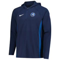 Nike - Minnesota Timberwolves Authentic On Court Zone Quarter-Zip Dri-FIT Hoodie Jacket - Navy