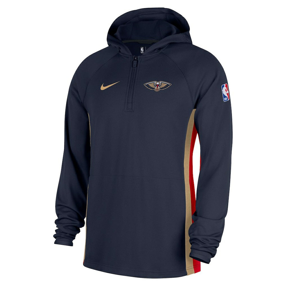 Nike - New Orleans Pelicans Authentic On Court Zone Quarter-Zip Dri-FIT Hoodie Jacket - Navy