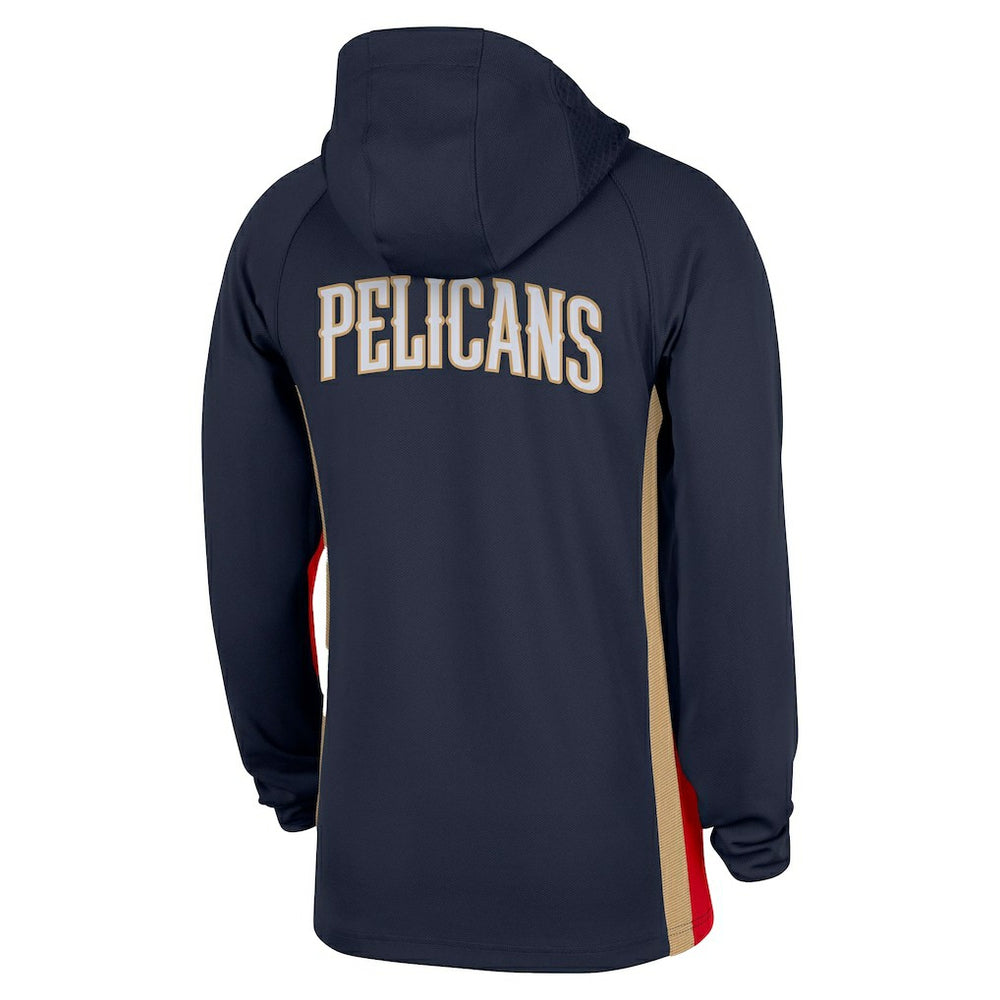 Nike - New Orleans Pelicans Authentic On Court Zone Quarter-Zip Dri-FIT Hoodie Jacket - Navy