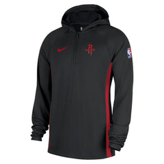 Nike - Houston Rockets Authentic On Court Zone Quarter-Zip Dri-FIT Hoodie Jacket - Black