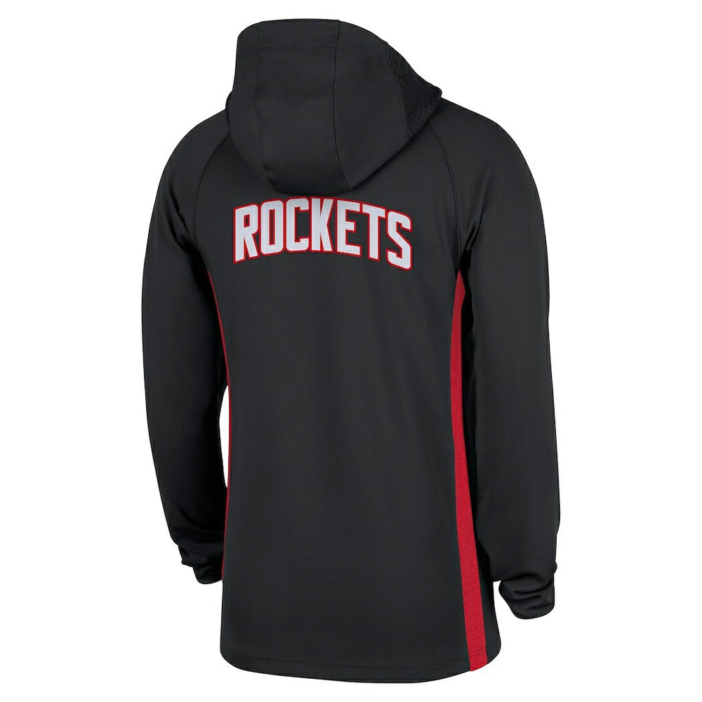 Nike - Houston Rockets Authentic On Court Zone Quarter-Zip Dri-FIT Hoodie Jacket - Black