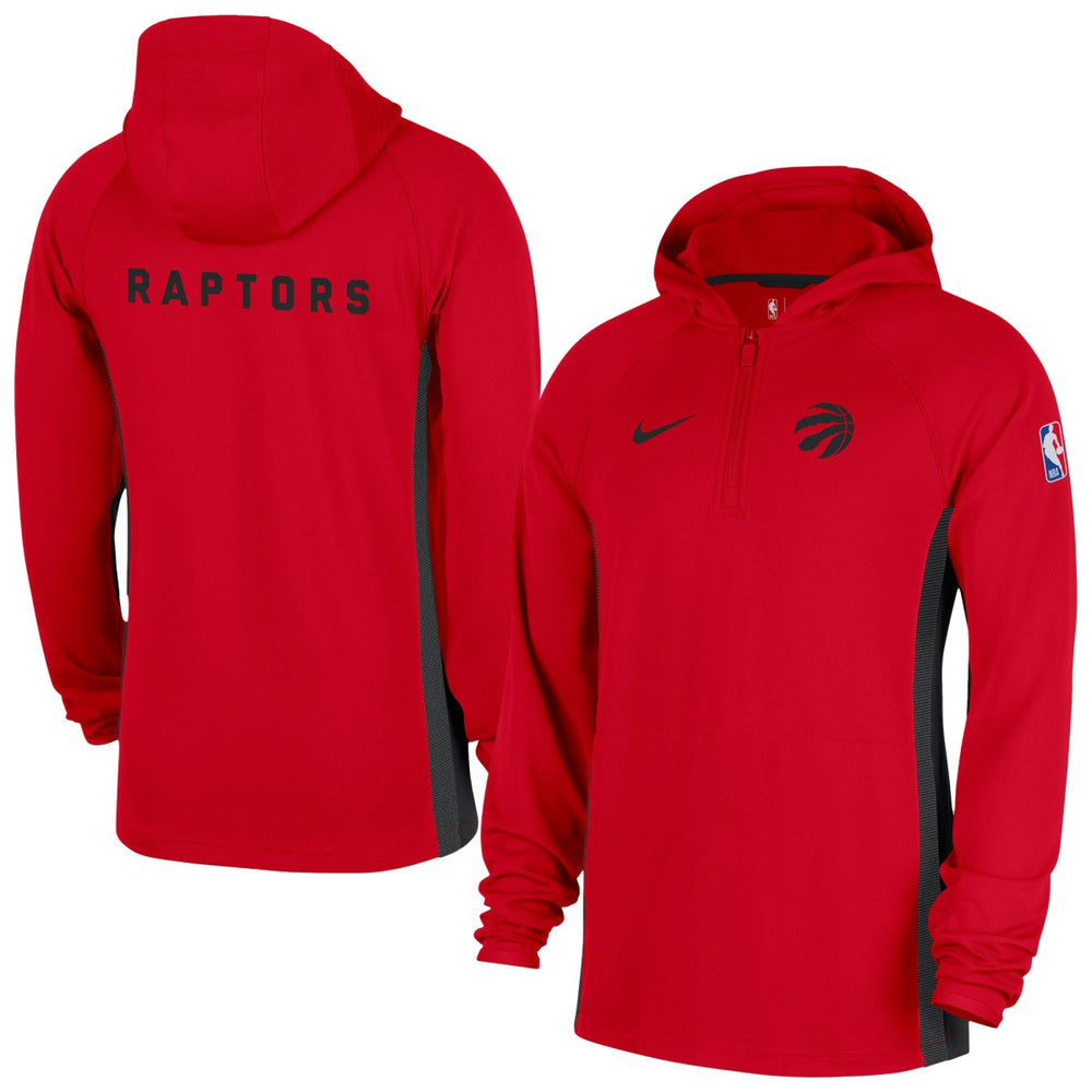 Nike - Toronto Raptors Authentic On Court Zone Quarter-Zip Dri-FIT Hoodie Jacket - Red