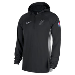 Nike - San Antonio Spurs Authentic On Court Zone Quarter-Zip Dri-FIT Hoodie Jacket - Black