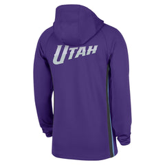 Nike - Utah Jazz Authentic On Court Zone Quarter-Zip Dri-FIT Hoodie Jacket - Purple