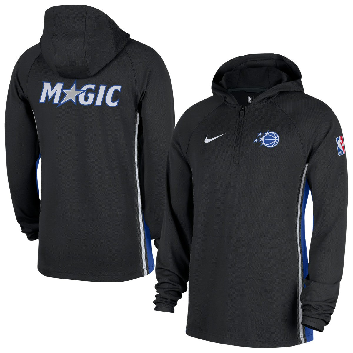 Nike - Orlando Magic Authentic On Court Zone Quarter-Zip Dri-FIT Hoodie Jacket - Black