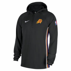 Nike - Phoenix Suns Authentic On Court Zone Quarter-Zip Dri-FIT Hoodie Jacket - Black
