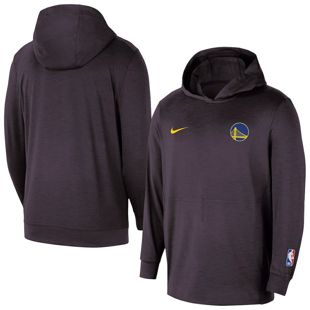 Nike - Golden State Warriors Authentic Practice Yoga Restore Dri-Fit Pullover Hoodie - Black